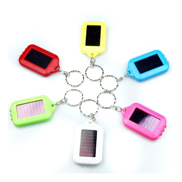 Solar Powered Led Flashlight Keychain - Solar Powered Led Flashlight Keychain - Image 3 of 4