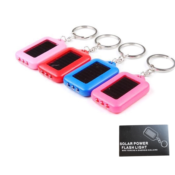 Solar Powered Led Flashlight Keychain - Solar Powered Led Flashlight Keychain - Image 4 of 4