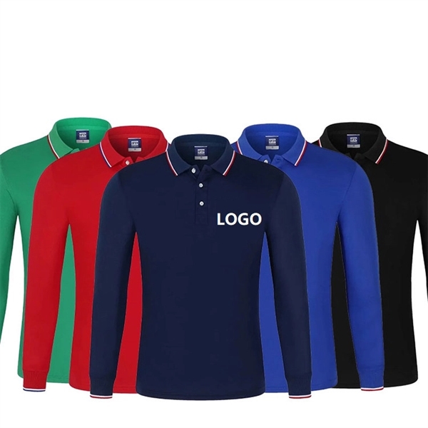 Long Sleeve Polo Shirt - Long Sleeve Polo Shirt - Image 0 of 11