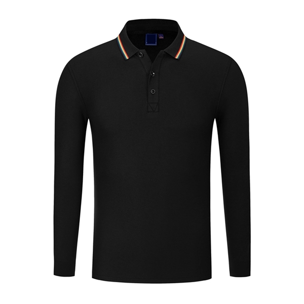Long Sleeve Polo Shirt - Long Sleeve Polo Shirt - Image 5 of 11