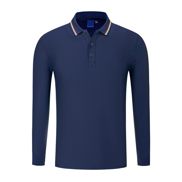 Long Sleeve Polo Shirt - Long Sleeve Polo Shirt - Image 10 of 11