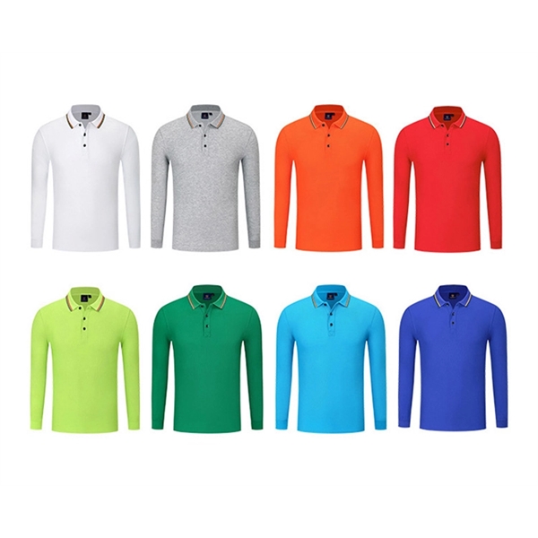 Long Sleeve Polo Shirt - Long Sleeve Polo Shirt - Image 2 of 11