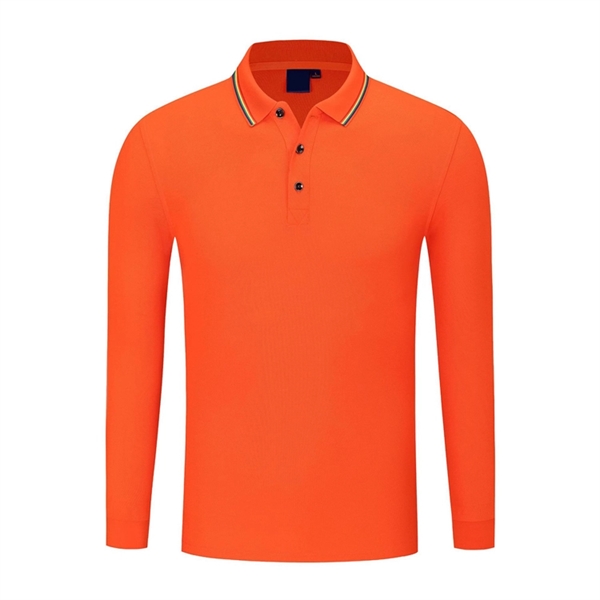 Long Sleeve Polo Shirt - Long Sleeve Polo Shirt - Image 8 of 11