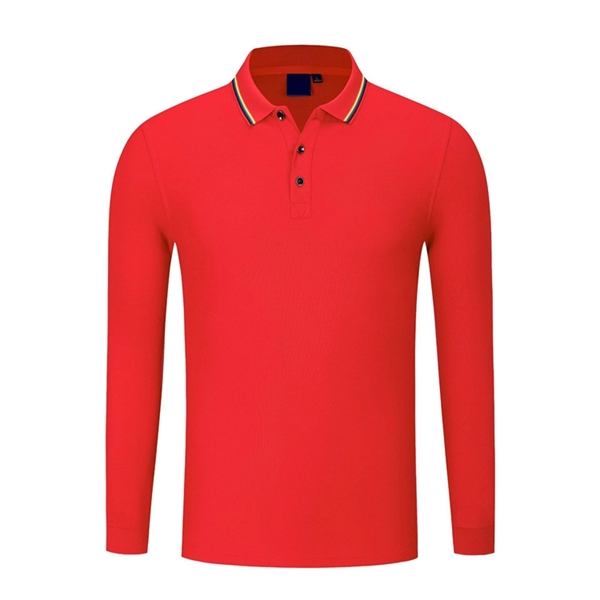 Long Sleeve Polo Shirt - Long Sleeve Polo Shirt - Image 7 of 11