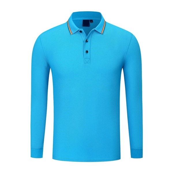 Long Sleeve Polo Shirt - Long Sleeve Polo Shirt - Image 9 of 11