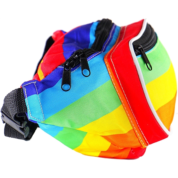 Rainbow Fanny Pack Cute Pride Waist neon packBag - Rainbow Fanny Pack Cute Pride Waist neon packBag - Image 2 of 3