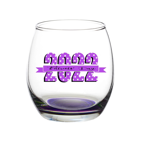 11.5 oz. Mikonos Stemless Wine Glass (1 Color Imprint) - 11.5 oz. Mikonos Stemless Wine Glass (1 Color Imprint) - Image 3 of 9