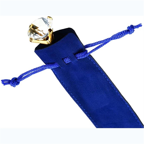 Velvet Cloth Drawstring Pen Bag - Velvet Cloth Drawstring Pen Bag - Image 2 of 3