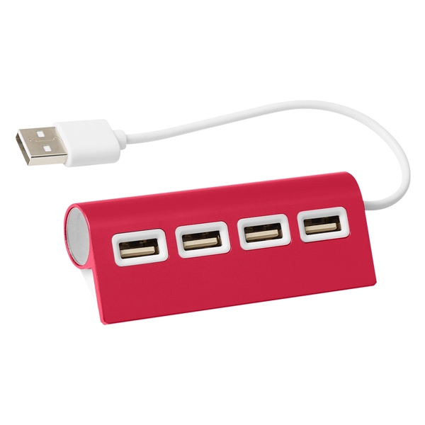 4-Port Aluminum Wave Usb Hub - 4-Port Aluminum Wave Usb Hub - Image 1 of 3