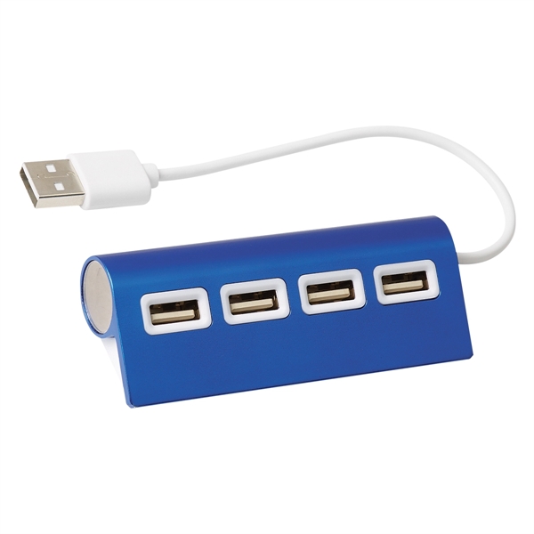 4-Port Aluminum Wave Usb Hub - 4-Port Aluminum Wave Usb Hub - Image 2 of 3
