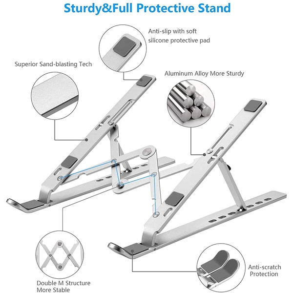 Portable Adjustable Laptop Stand - Portable Adjustable Laptop Stand - Image 1 of 4