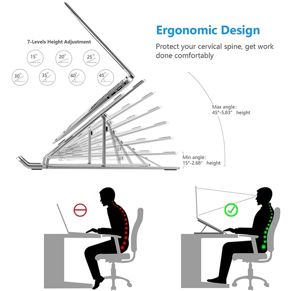 Portable Adjustable Laptop Stand - Portable Adjustable Laptop Stand - Image 2 of 4