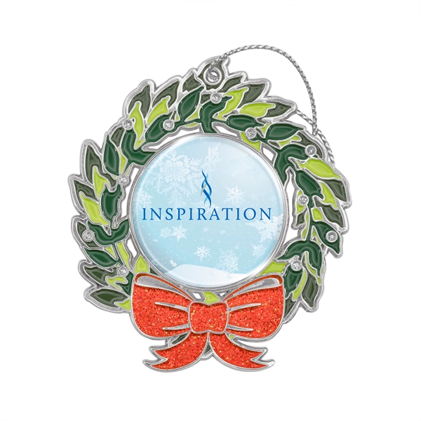 Glitter Wreath Holiday Ornament - Glitter Wreath Holiday Ornament - Image 0 of 3