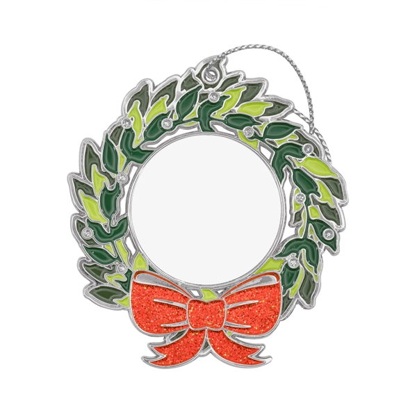 Glitter Wreath Holiday Ornament - Glitter Wreath Holiday Ornament - Image 2 of 3