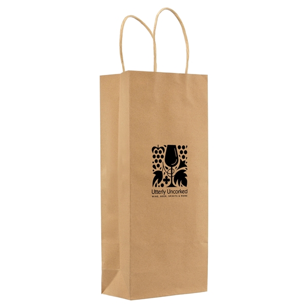 Kraft Paper Bag for Wine Bottles - 5.5"w x 13"h - Kraft Paper Bag for Wine Bottles - 5.5"w x 13"h - Image 1 of 1