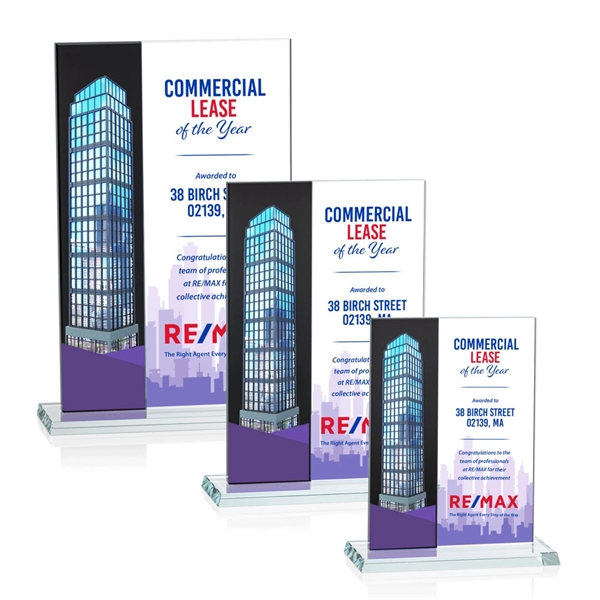 Composite Vertical VividPrint™ Award - Black