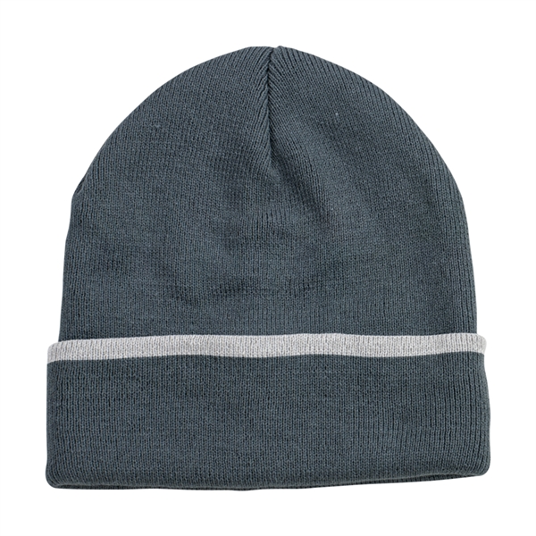 Edge Stripe Knit Beanie - Edge Stripe Knit Beanie - Image 8 of 18