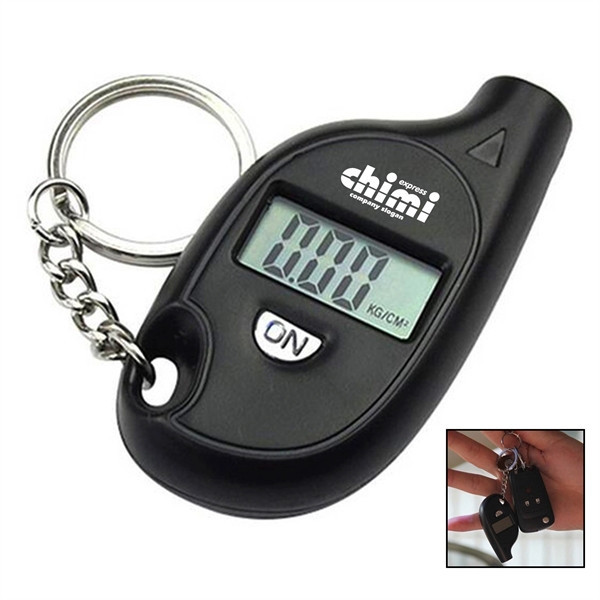 Mini Digital Tire Pressure Gauge With Key Chain - Mini Digital Tire Pressure Gauge With Key Chain - Image 0 of 4