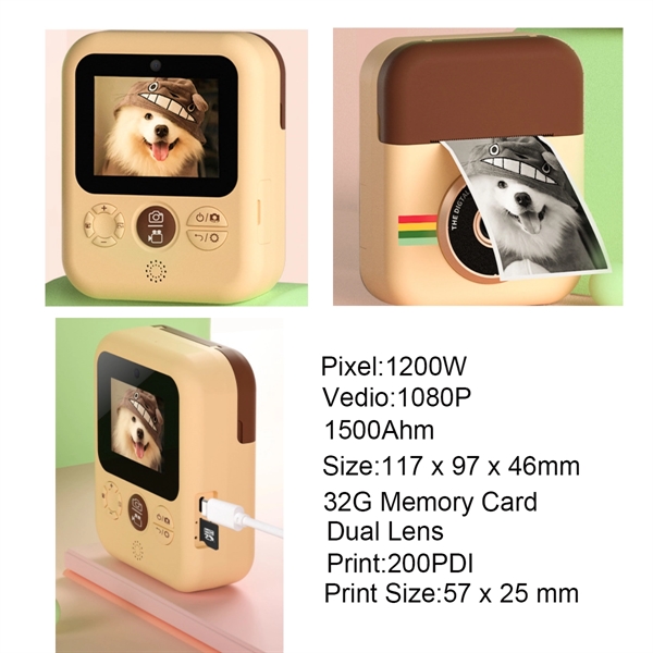 Instant Print Camera For Kids As Gift - Instant Print Camera For Kids As Gift - Image 1 of 3