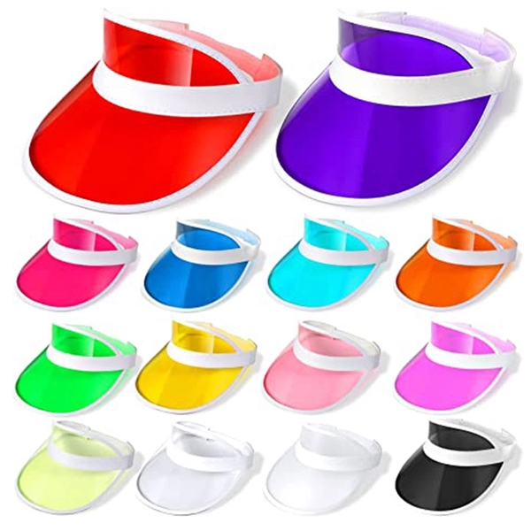 Unisex Sun Visors Plastic Cap - Unisex Sun Visors Plastic Cap - Image 2 of 5