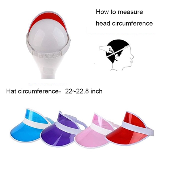 Unisex Sun Visors Plastic Cap - Unisex Sun Visors Plastic Cap - Image 5 of 5