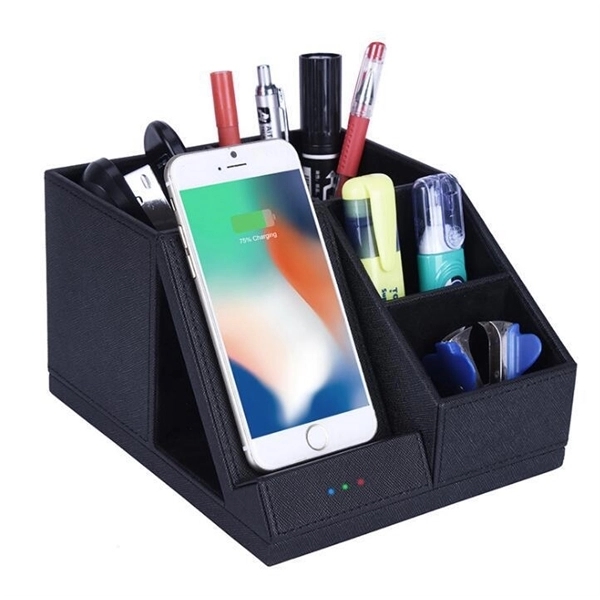 Wireless Charging Desk Organizer - Wireless Charging Desk Organizer - Image 0 of 3