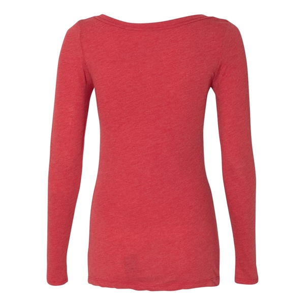 Next Level Women's Triblend Scoop Neck Long Sleeve T-Shirt - Next Level Women's Triblend Scoop Neck Long Sleeve T-Shirt - Image 8 of 8
