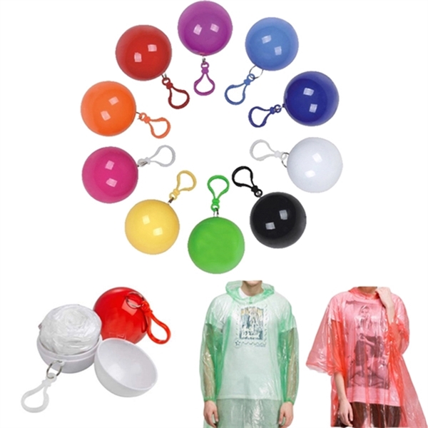 Hook Outdoor Portable Rain Poncho Ball - Hook Outdoor Portable Rain Poncho Ball - Image 1 of 2