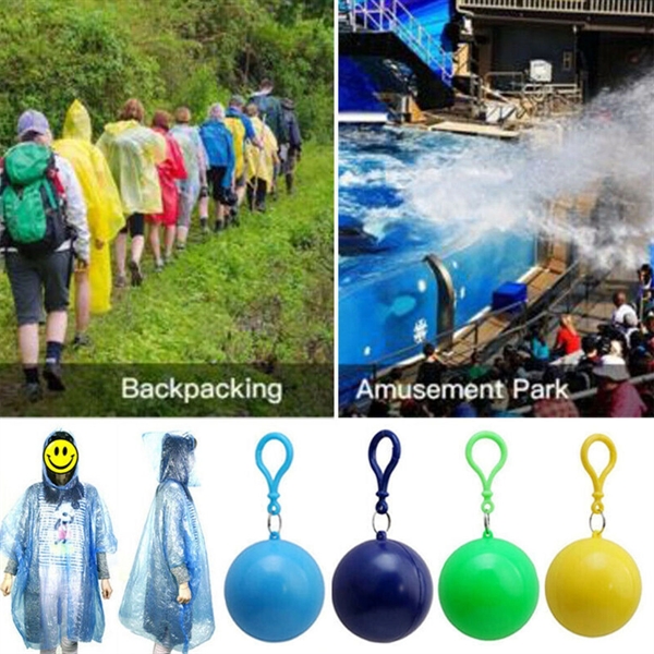 Hook Outdoor Portable Rain Poncho Ball - Hook Outdoor Portable Rain Poncho Ball - Image 2 of 2