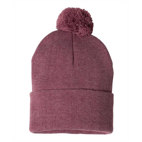 Sportsman 12" Pom-Pom Cuffed Beanie - Sportsman 12" Pom-Pom Cuffed Beanie - Image 63 of 103