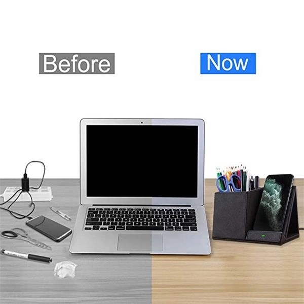 Wireless Charger with Desk Organizer - Wireless Charger with Desk Organizer - Image 3 of 3