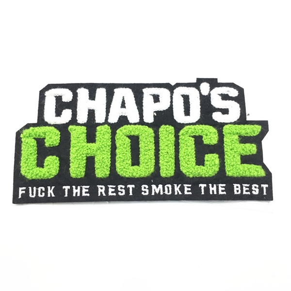 Custom Chenille Towel Embroidered Patches - Custom Chenille Towel Embroidered Patches - Image 5 of 5