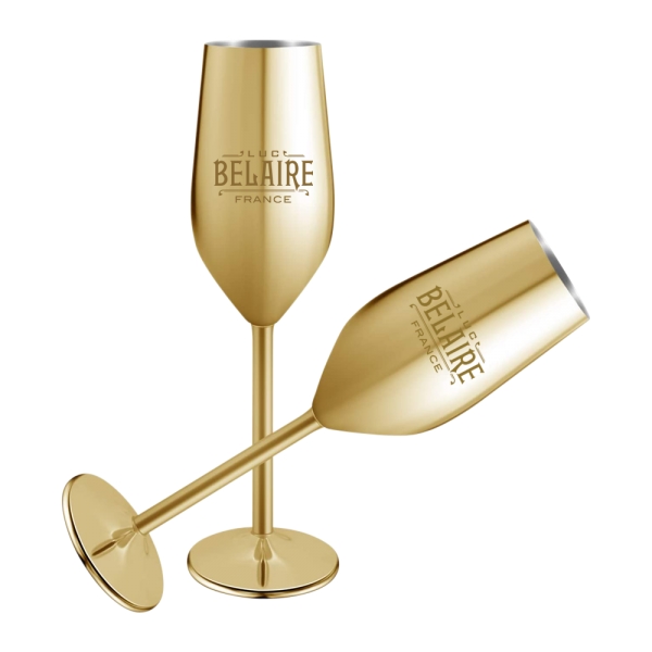 Stainless Steel Stemmed Champagne Flute - Stainless Steel Stemmed Champagne Flute - Image 0 of 3
