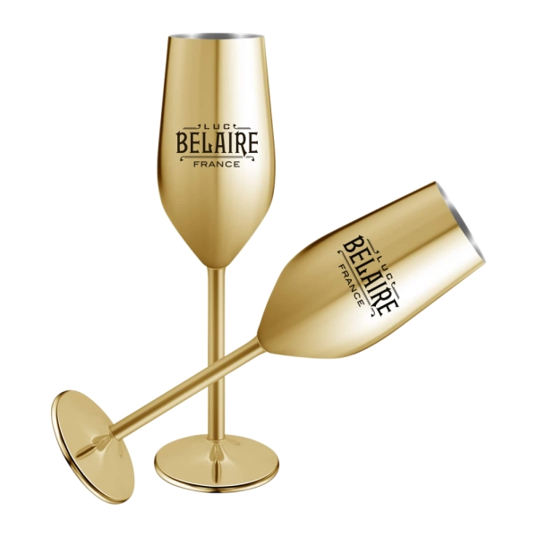 Stainless Steel Stemmed Champagne Flute - Stainless Steel Stemmed Champagne Flute - Image 1 of 3
