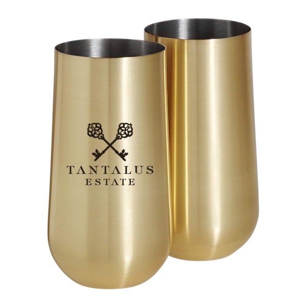Stainless Steel Stemless Champagne Flute - Stainless Steel Stemless Champagne Flute - Image 3 of 3