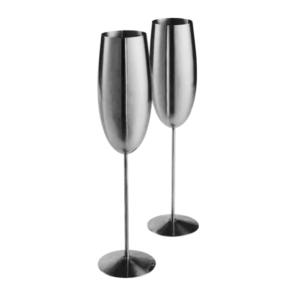 Stainless Steel Stemmed Champagne Flute #2 - Stainless Steel Stemmed Champagne Flute #2 - Image 4 of 4