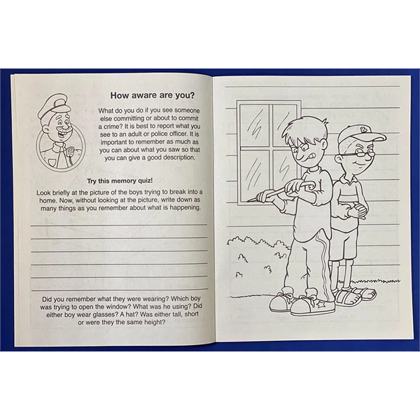 Crime Prevention Coloring and Activity Book - Crime Prevention Coloring and Activity Book - Image 2 of 2