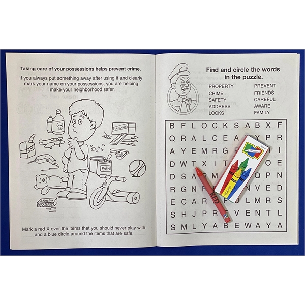 Crime Prevention Coloring and Activity Book Fun Pack - Crime Prevention Coloring and Activity Book Fun Pack - Image 3 of 3