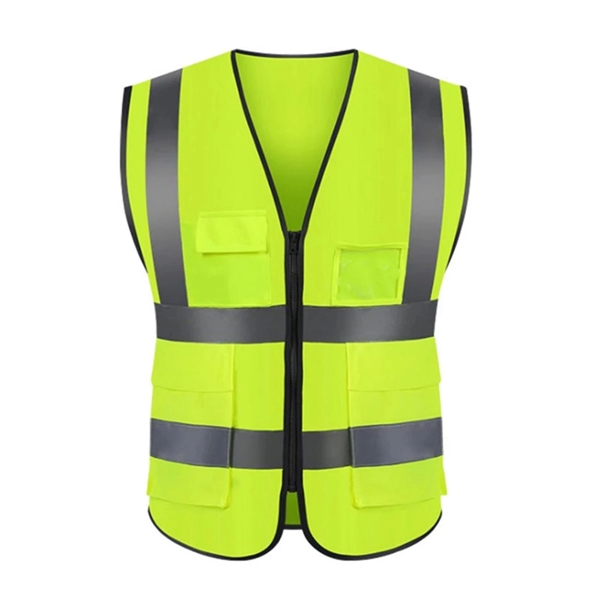 Reflective High Visibility Vest Safety Workwear - Reflective High Visibility Vest Safety Workwear - Image 2 of 2