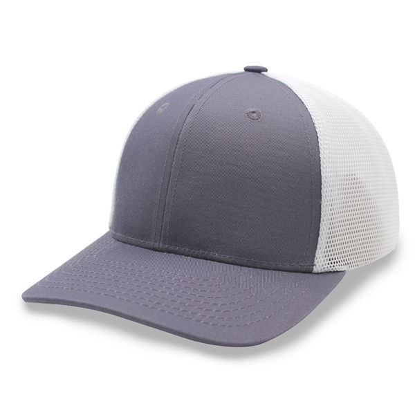 6 Panel Stretch Fit Trucker Cap - 6 Panel Stretch Fit Trucker Cap - Image 13 of 15