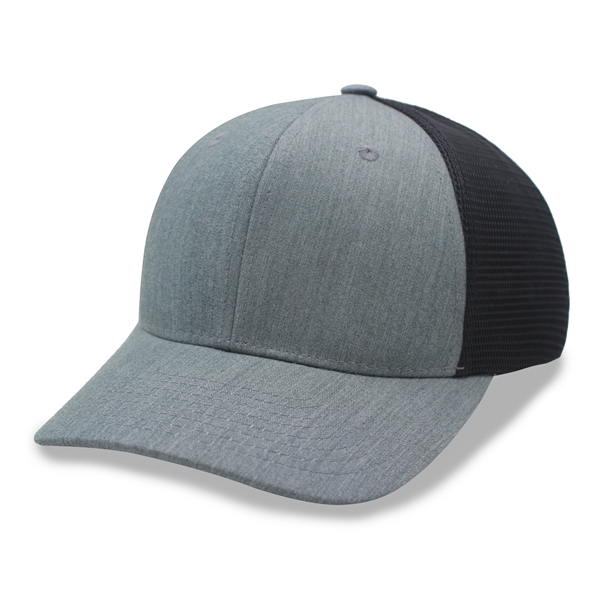 6 Panel Stretch Fit Trucker Cap - 6 Panel Stretch Fit Trucker Cap - Image 3 of 15