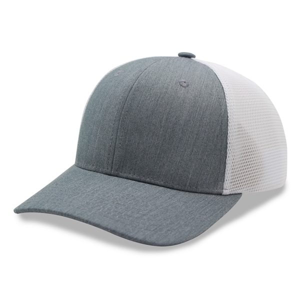 6 Panel Stretch Fit Trucker Cap - 6 Panel Stretch Fit Trucker Cap - Image 6 of 15