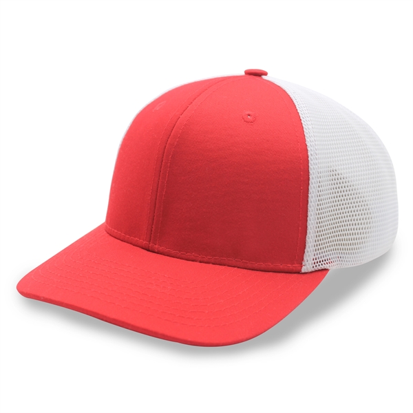 6 Panel Stretch Fit Trucker Cap - 6 Panel Stretch Fit Trucker Cap - Image 9 of 15
