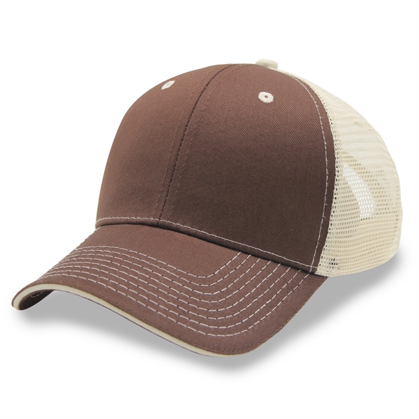 Trucker cap, 6 Panels, Mesh Back, snap buckle - Trucker cap, 6 Panels, Mesh Back, snap buckle - Image 1 of 22
