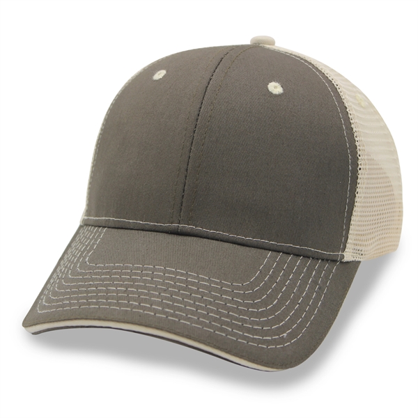 Trucker cap, 6 Panels, Mesh Back, snap buckle - Trucker cap, 6 Panels, Mesh Back, snap buckle - Image 12 of 22