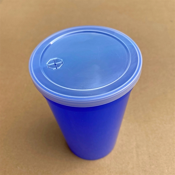 16oz Reusable PP Plastic Party Stadium Cups with Lids - 16oz Reusable PP Plastic Party Stadium Cups with Lids - Image 3 of 3