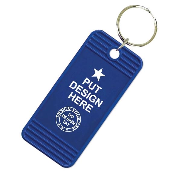 Plastic Rectangular Hotel Keychain Motel Key Tag - Plastic Rectangular Hotel Keychain Motel Key Tag - Image 2 of 3
