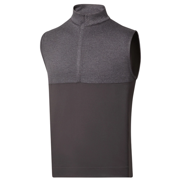 FootJoy Heather Yoke Half-Zip Vest - FootJoy Heather Yoke Half-Zip Vest - Image 2 of 3