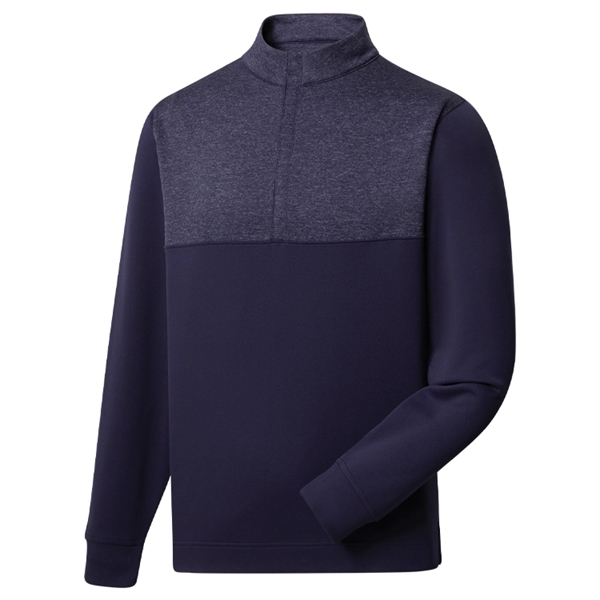FootJoy Heather Yoke Half-Zip Midlayer - FootJoy Heather Yoke Half-Zip Midlayer - Image 3 of 6