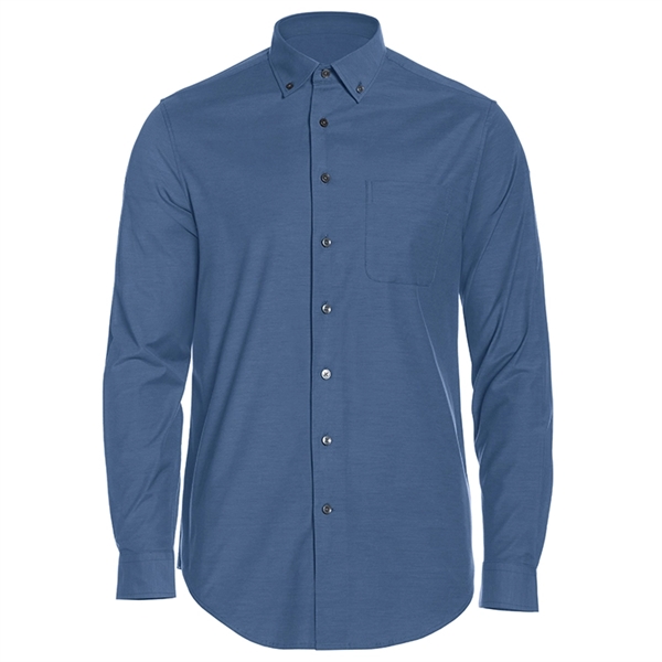 Perry Ellis Heathered Woven Shirt - Perry Ellis Heathered Woven Shirt - Image 2 of 4